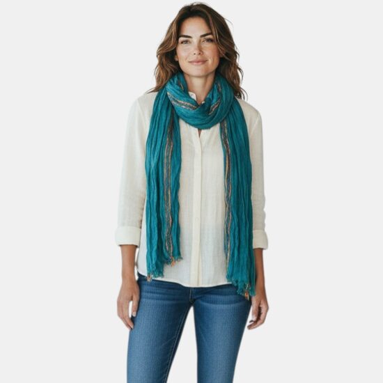 Viegla tumši zaļa šalle